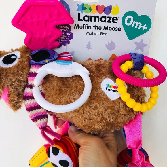 Lamaze Infants' Clip & Play Toy - Muffin The Moose New w/Tag For Baby 0+ - Picture 11 of 15